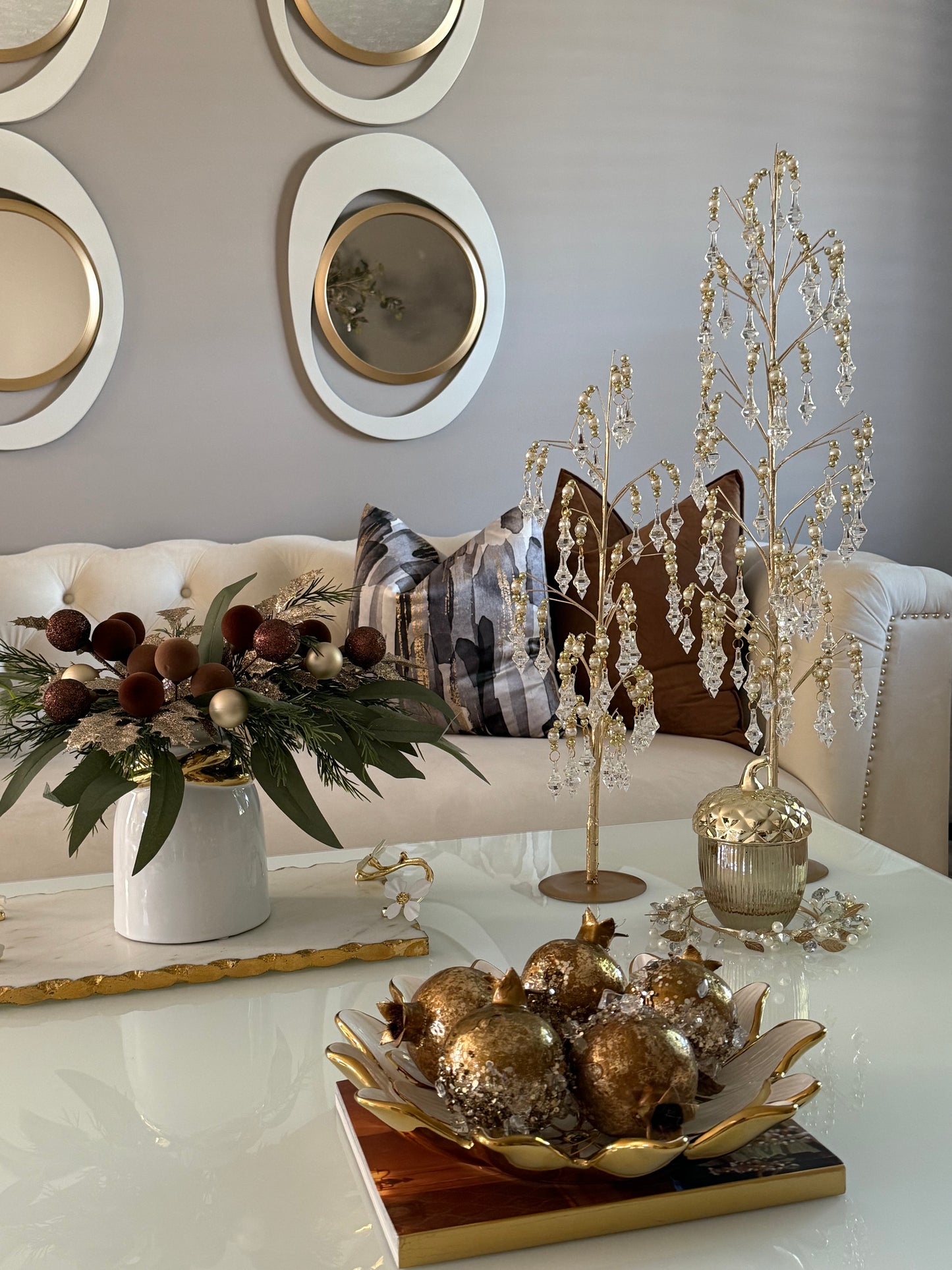 Set of 2 Dripping Diamonds Christmas Tree.