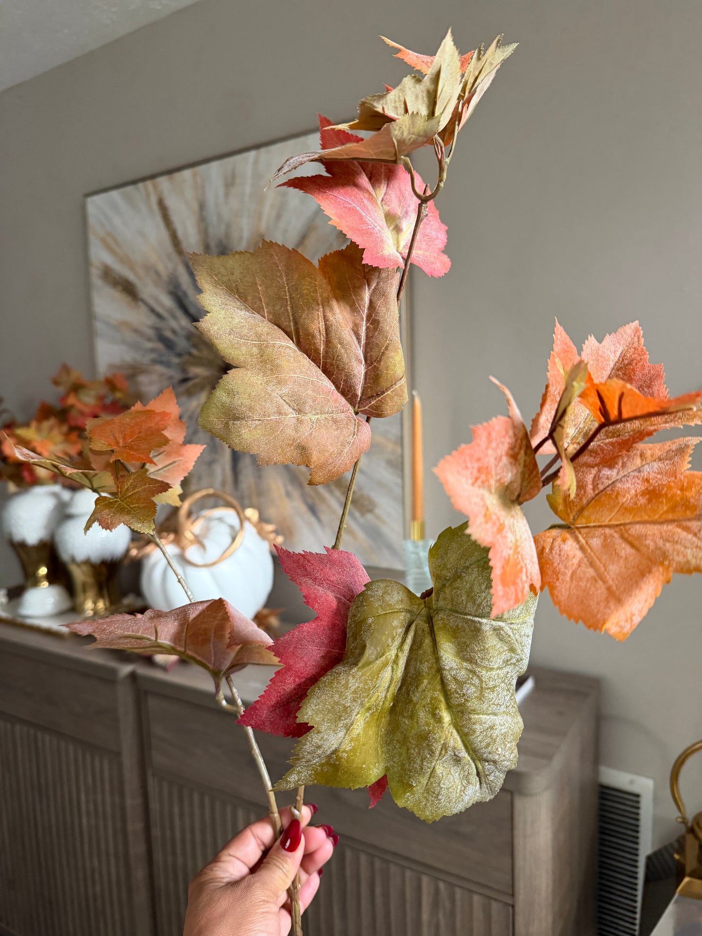 Maple Leaf Branch Autumn Green