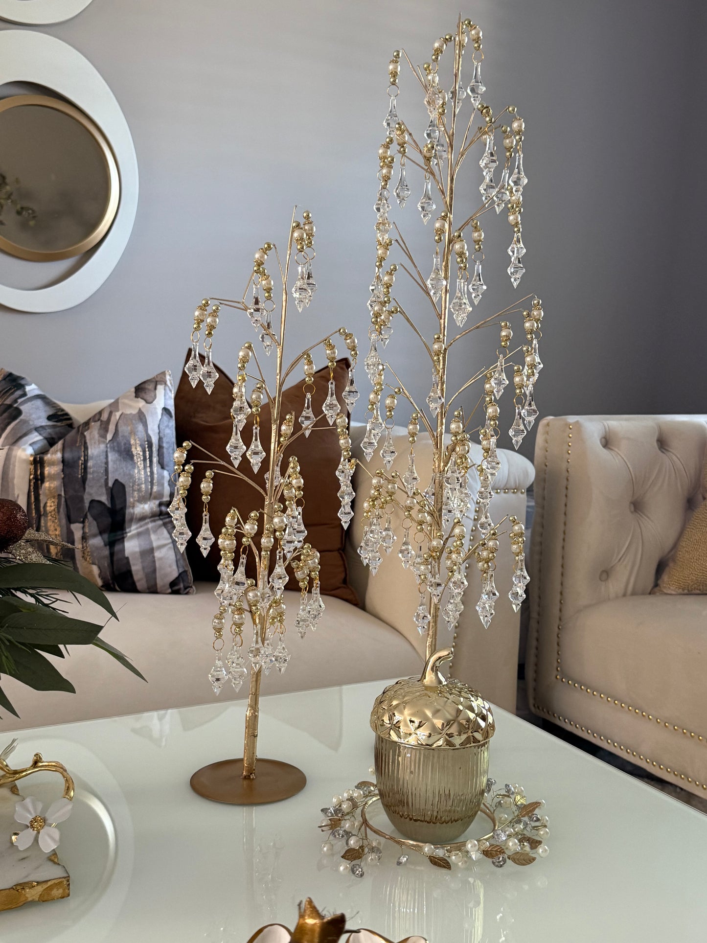 Set of 2 Dripping Diamonds Christmas Tree.