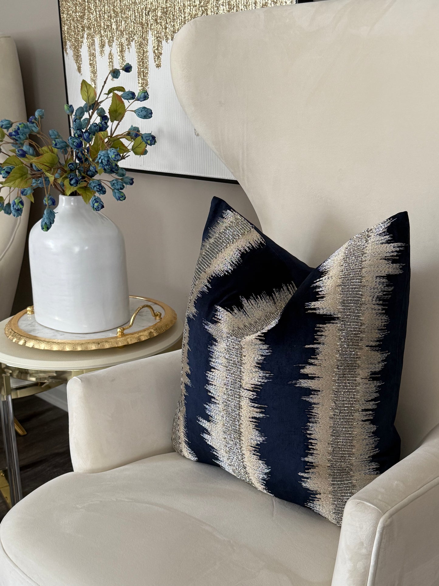 Royal Navy Blue Pillow