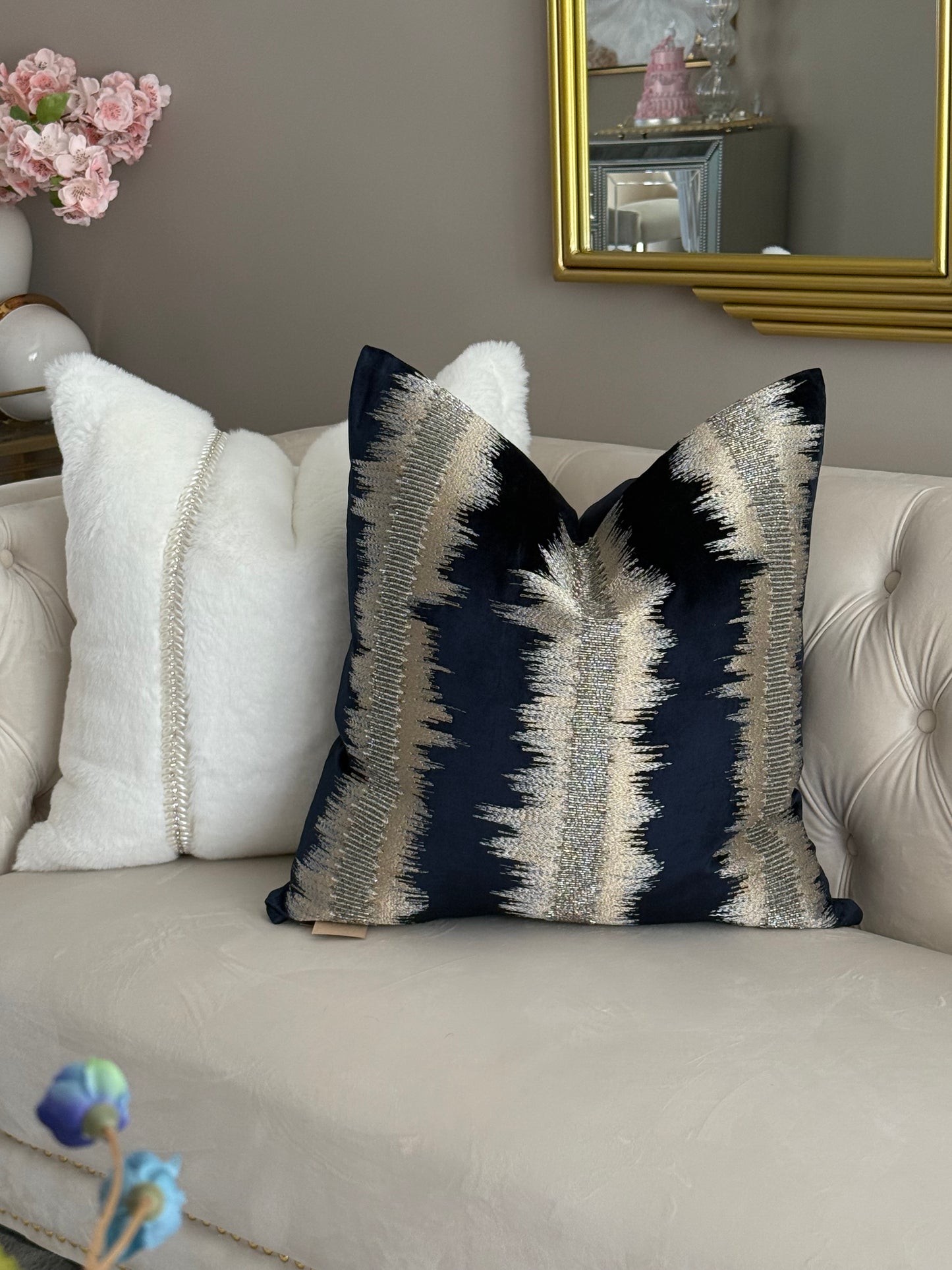 Royal Navy Blue Pillow