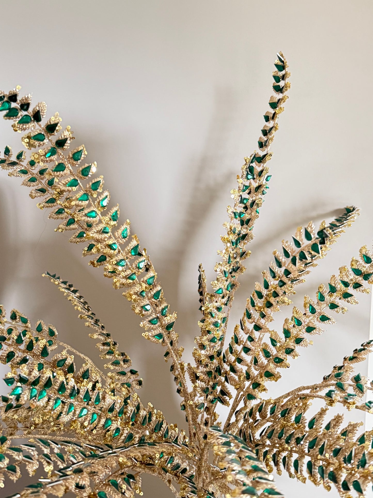 Set Of 3 Rhinestone Christmas Leaf(two tones available)