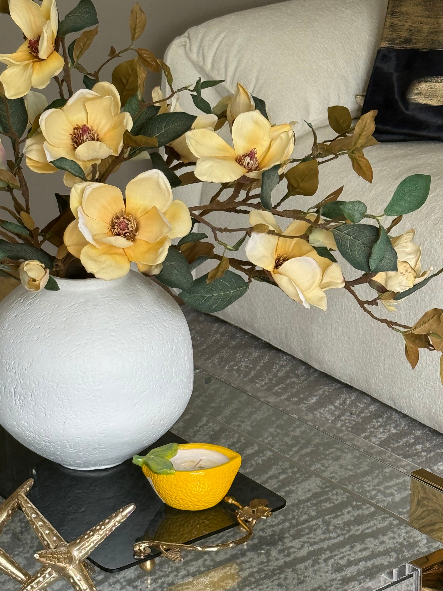 Yellow Magnolia Spray (one stem)
