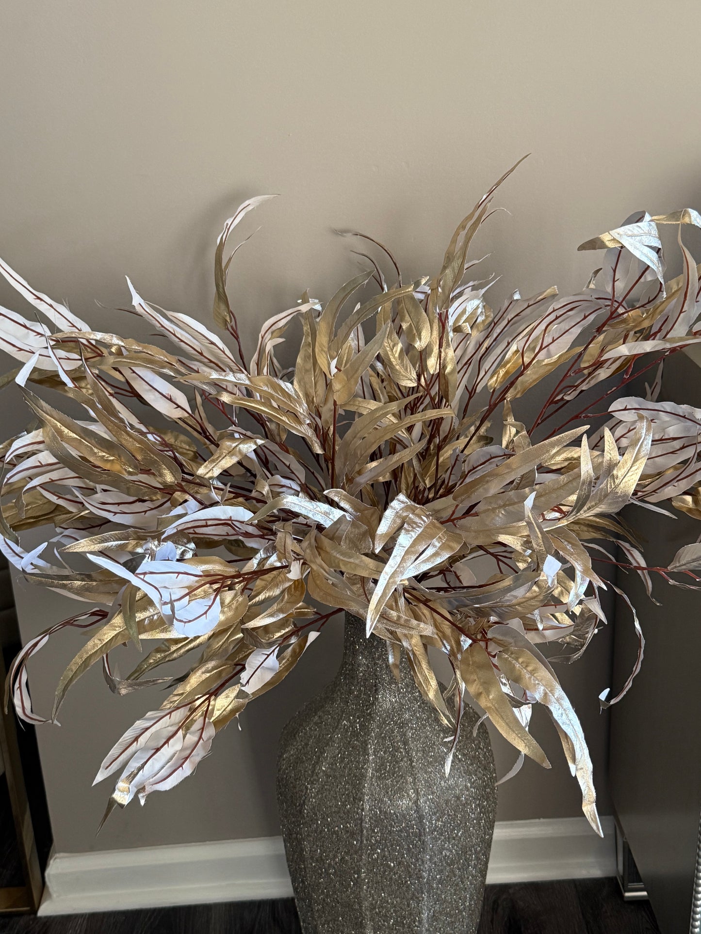 Metallic Eucalyptus Gold Spray set of 3