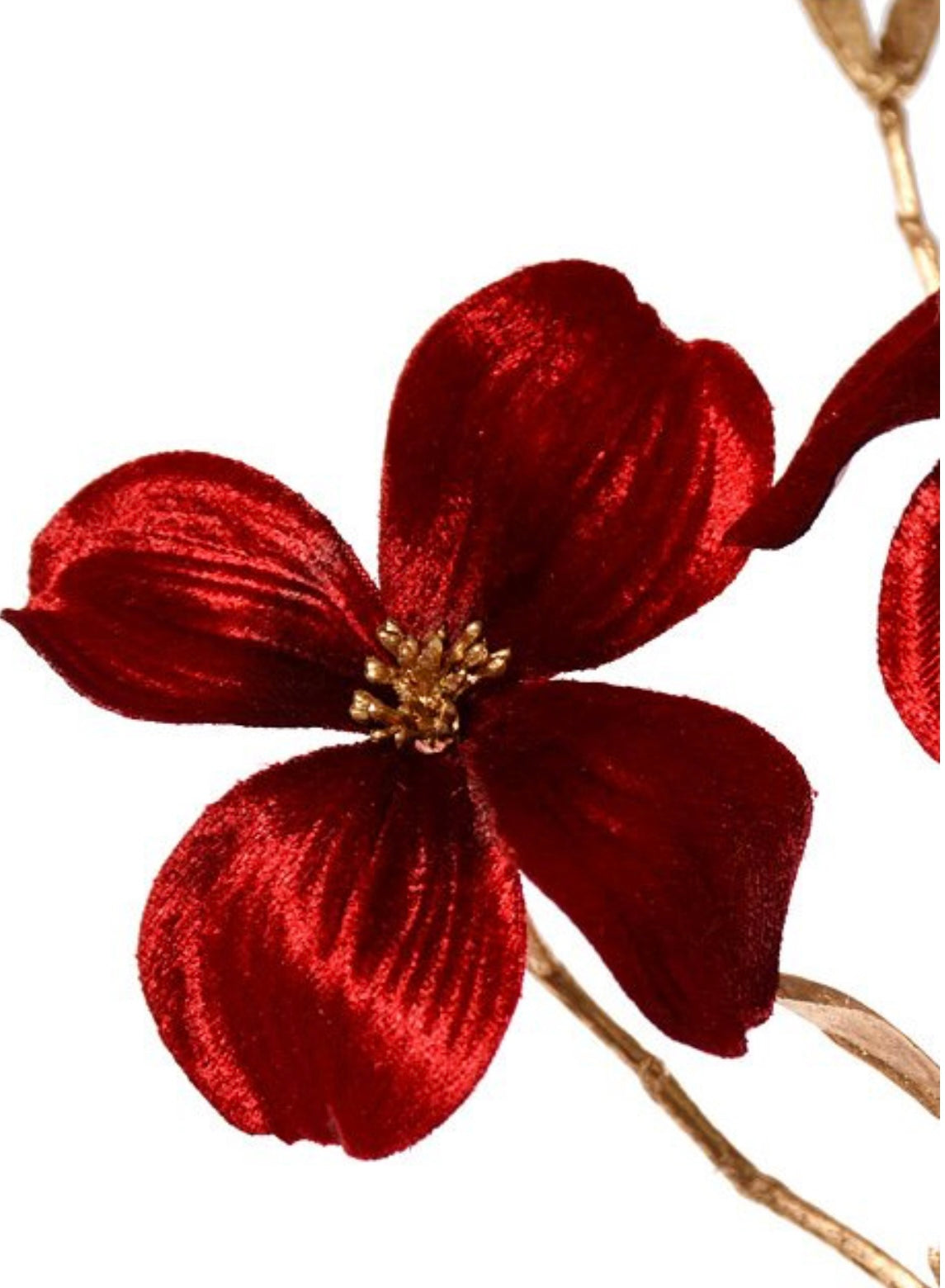 Set of 3 Velvet Spray Red