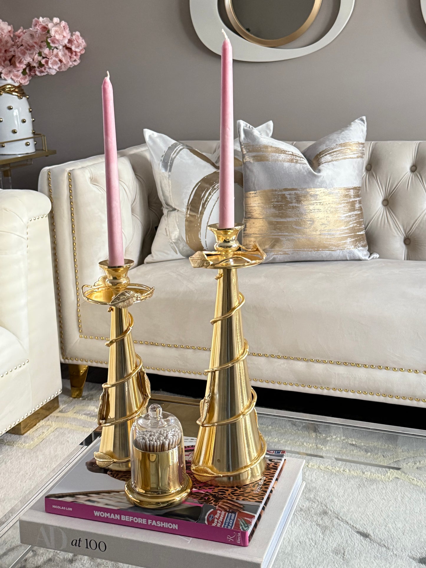 Grey And Gold Foil Pillow