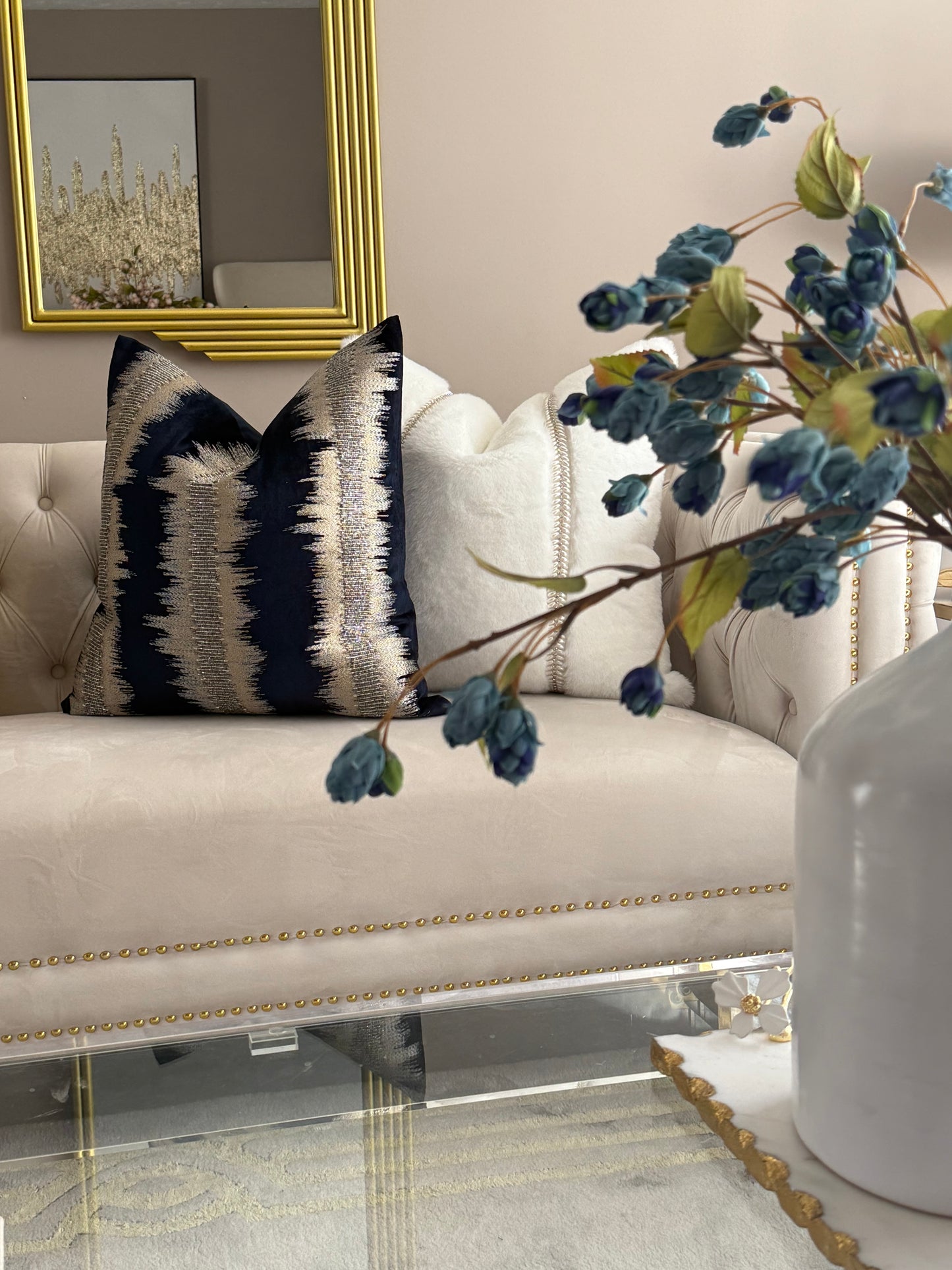 Royal Navy Blue Pillow