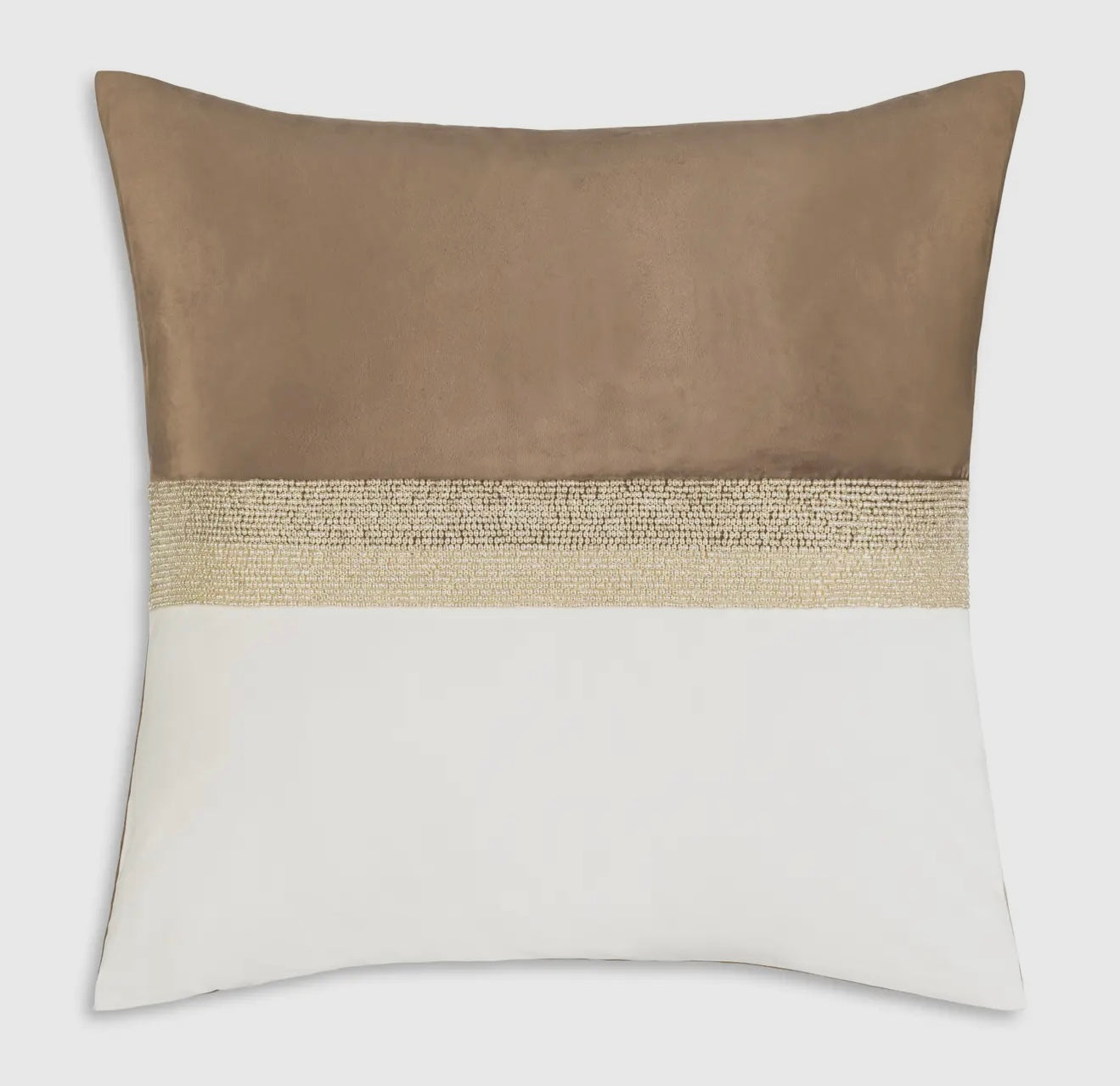 Ivory and Brown Pillow
