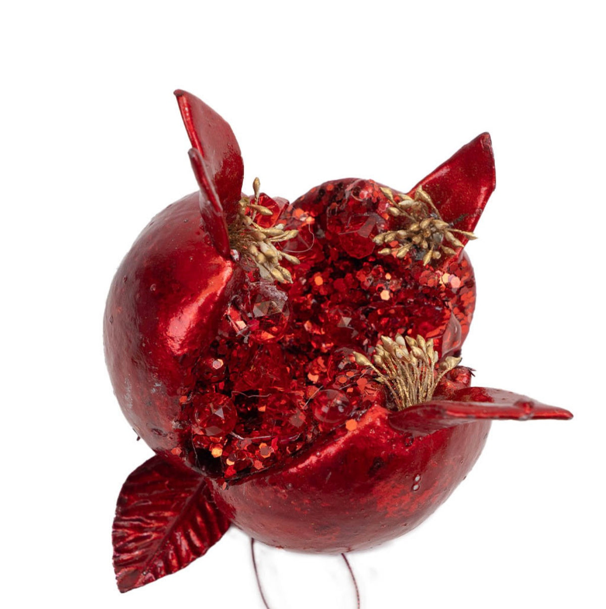 Pomegranate Open Red With Jewel set of 3