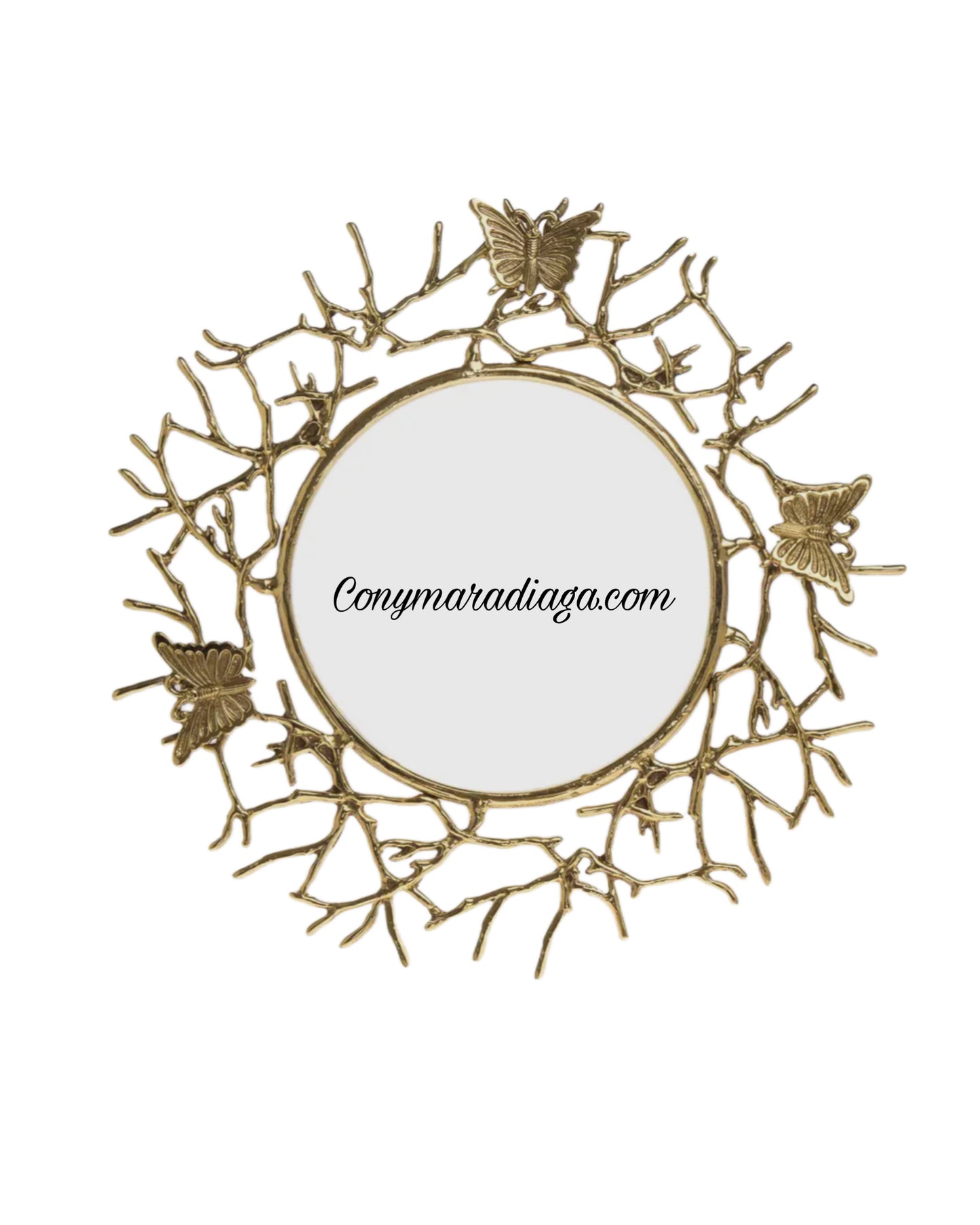 Metal Butterfly Wreath