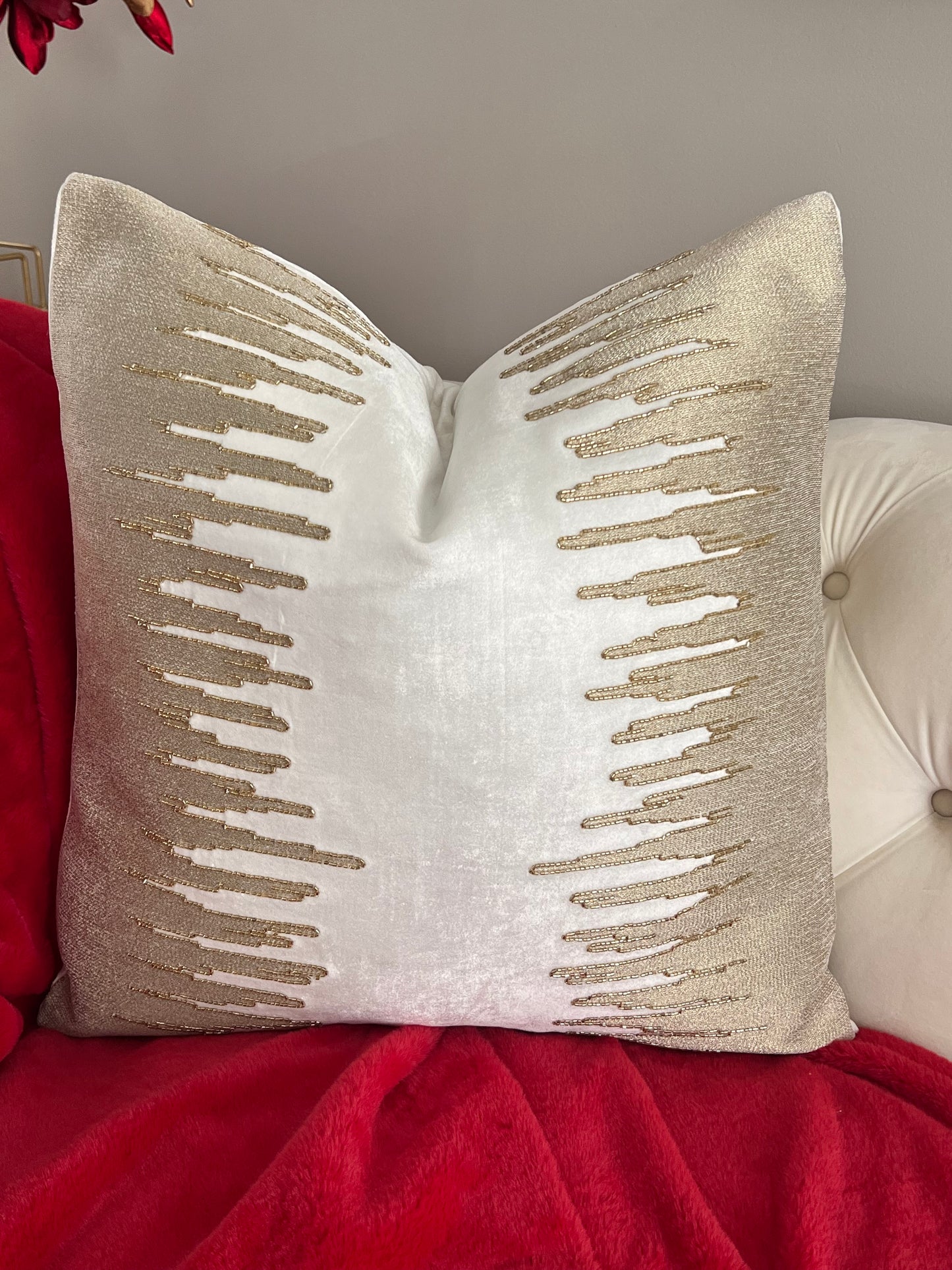 Ivory Gold Pillow