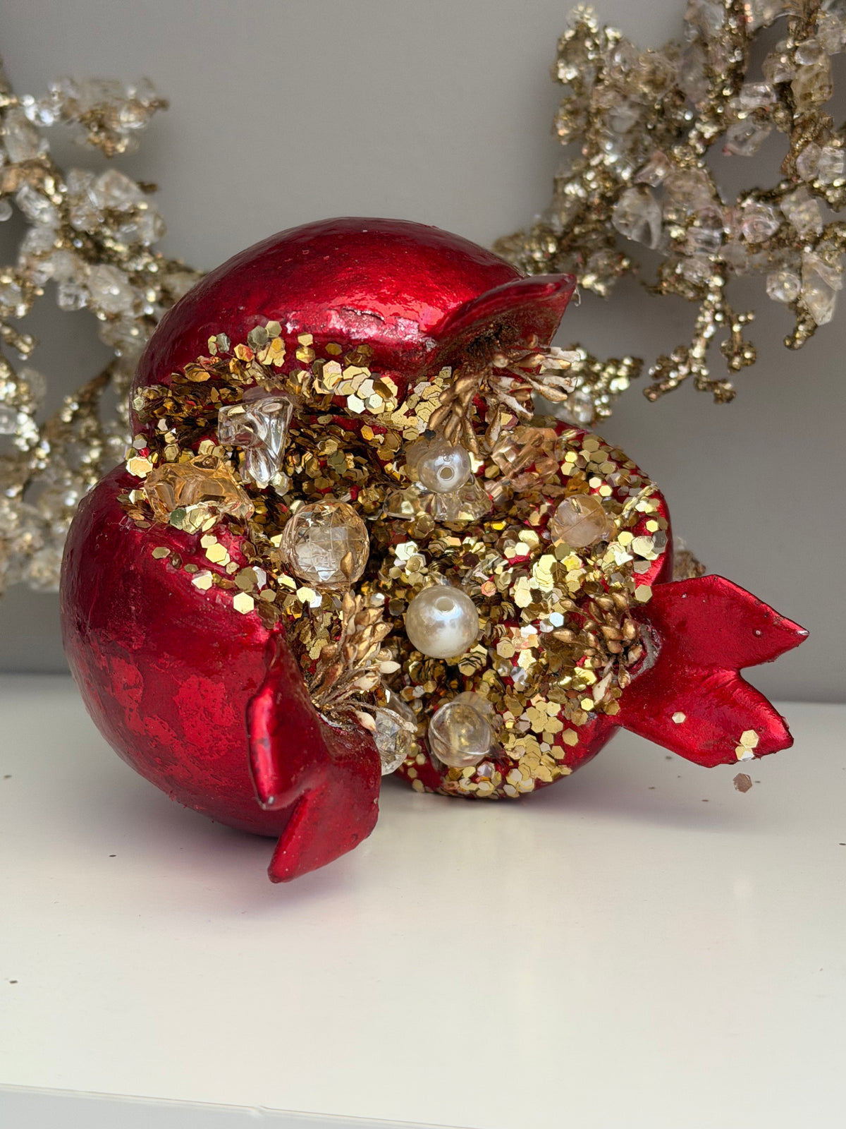 Pomegranate Open With Jewel set of 3