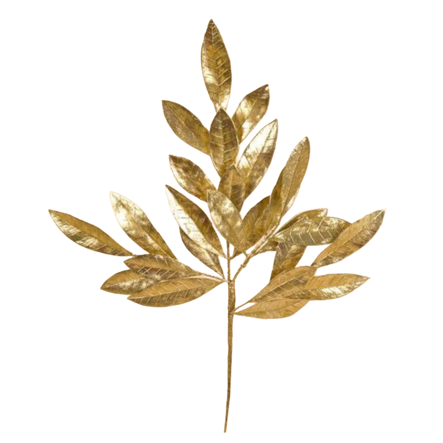 Leaf Stem Gold set of 6