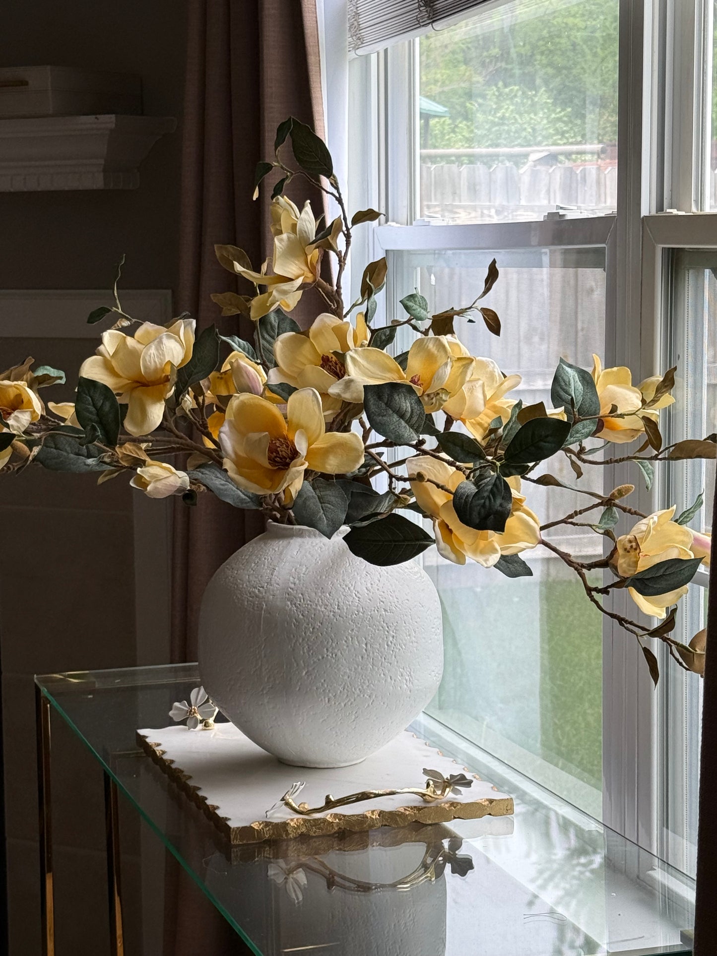 Yellow Magnolia Spray (one stem)