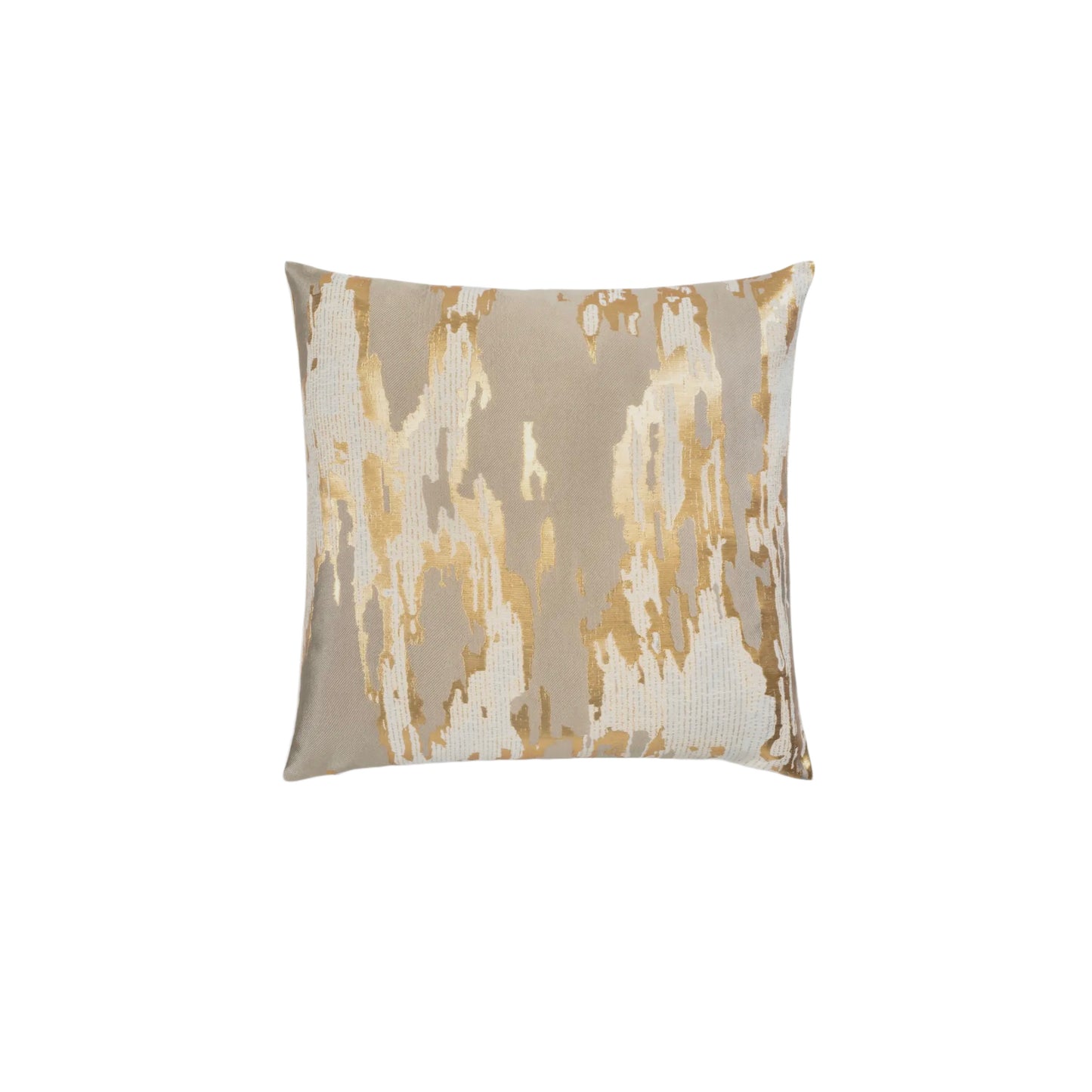 Grey and gold foil pillow.