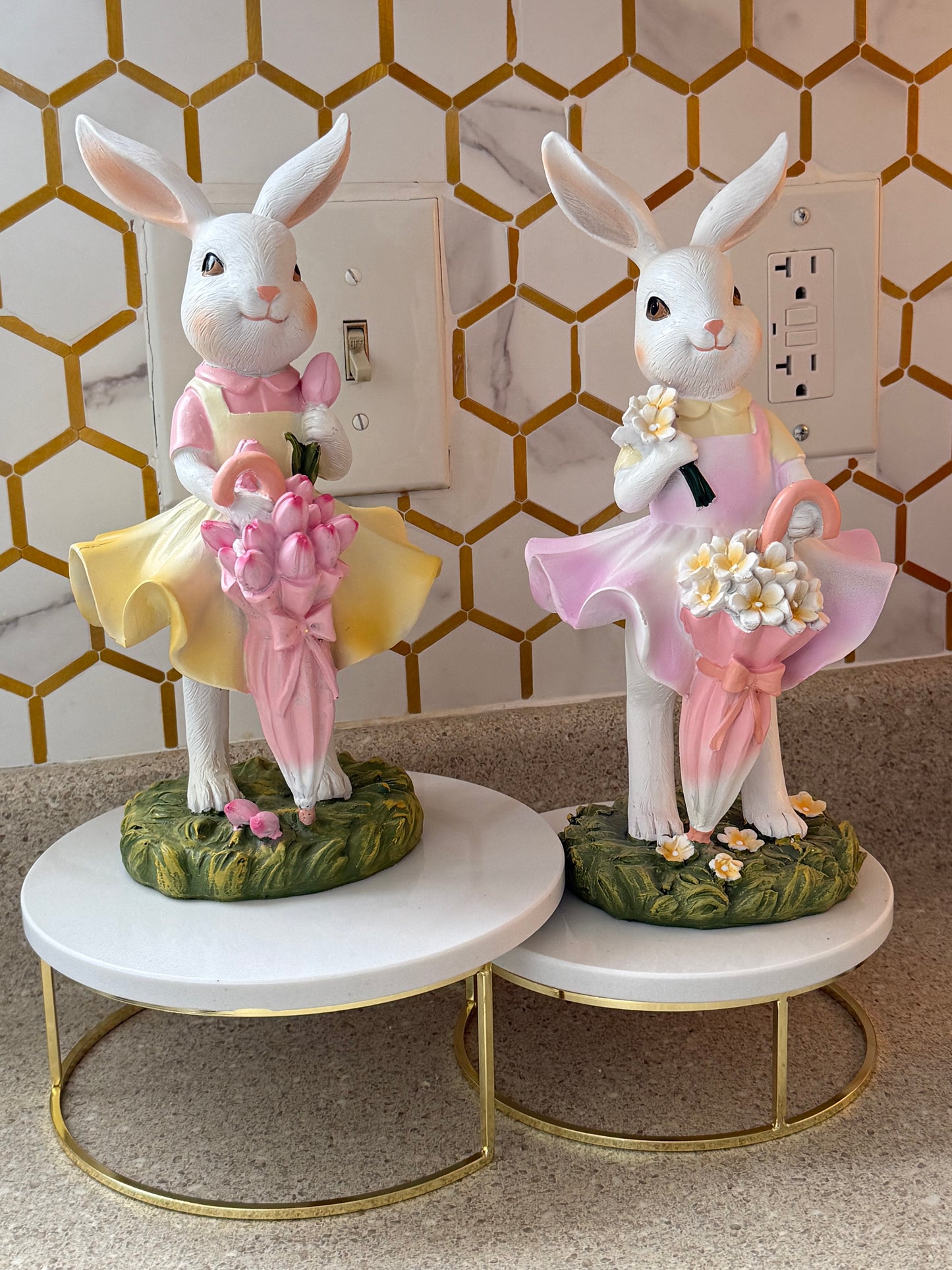 Bunny Girl Table statue . Two color available.