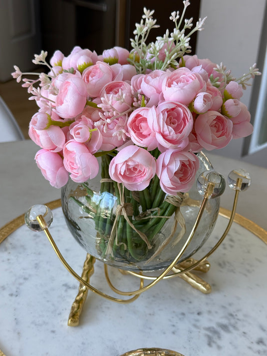 1 Bowl Branch Centerpiece Whit Ball Design