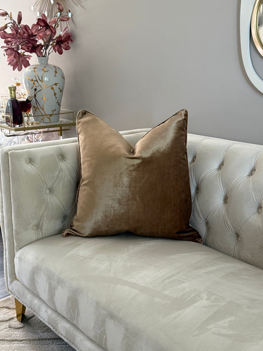 Castle Solid Light Brown Pillow