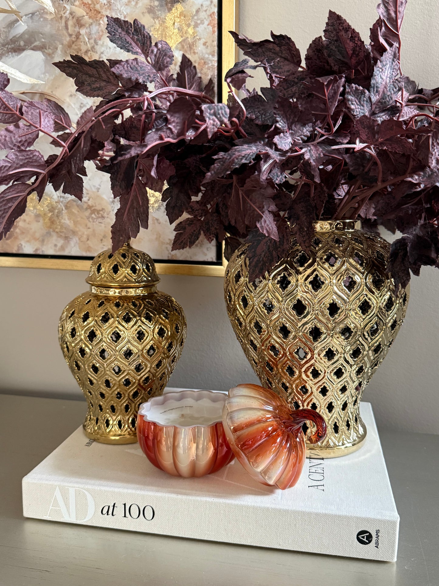 Cinnamon Terracotta Pumpkin shaped Candle