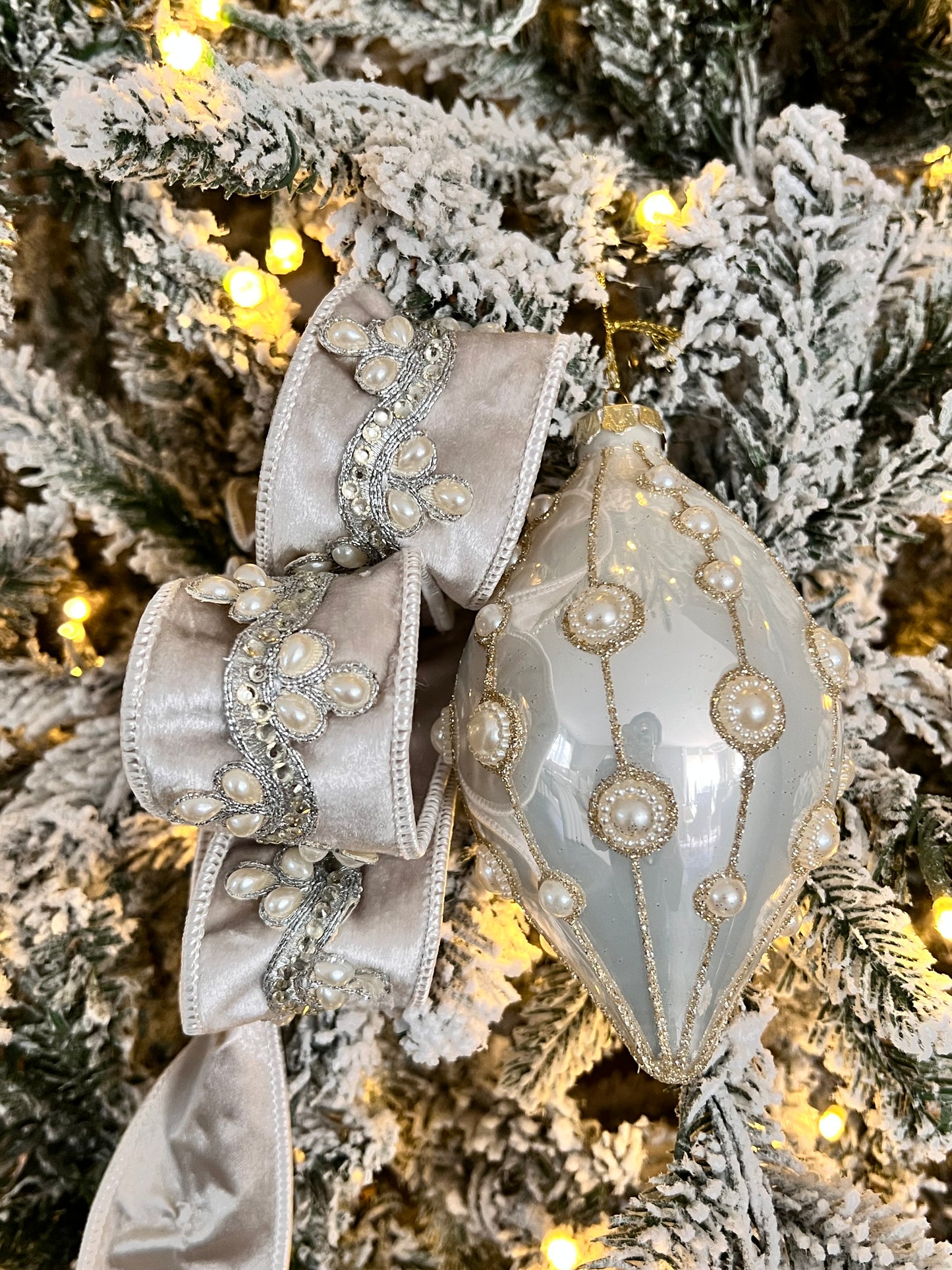 Jeweled Velvet Ribbon