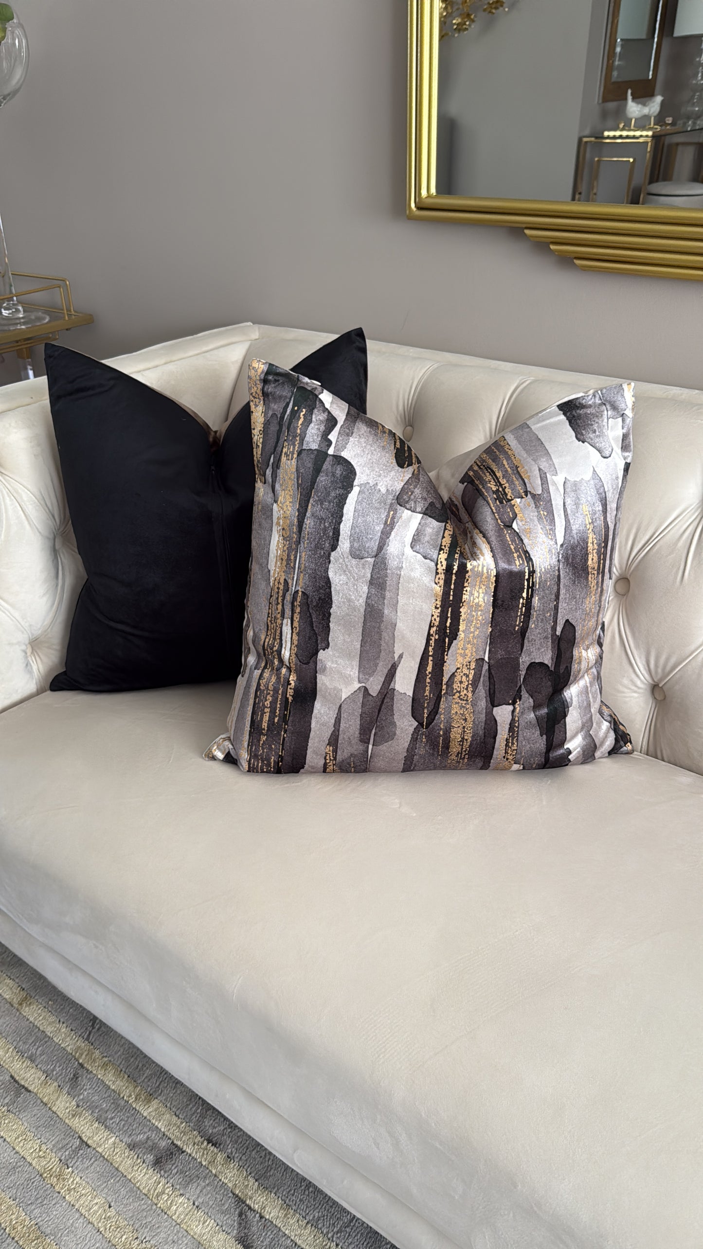 Black And Gold Pillow