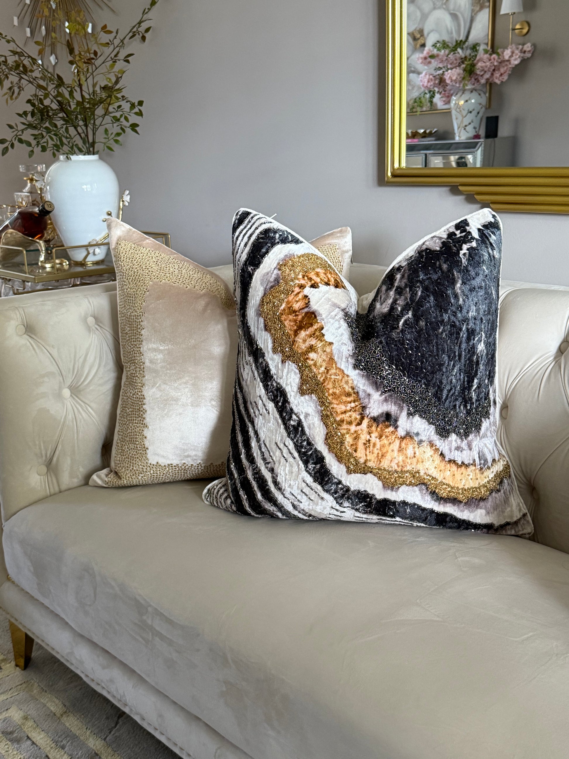 Black And Gold pillow –