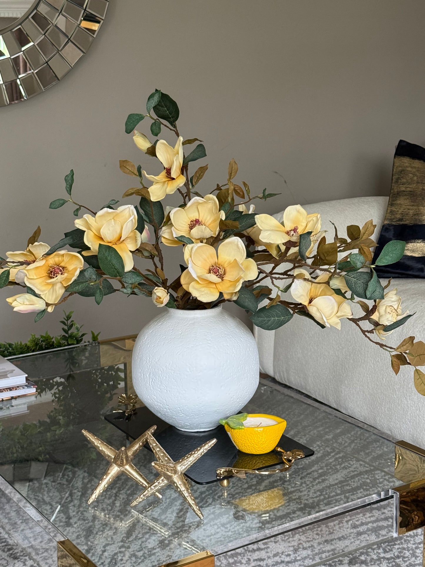 Yellow Magnolia Spray (one stem)