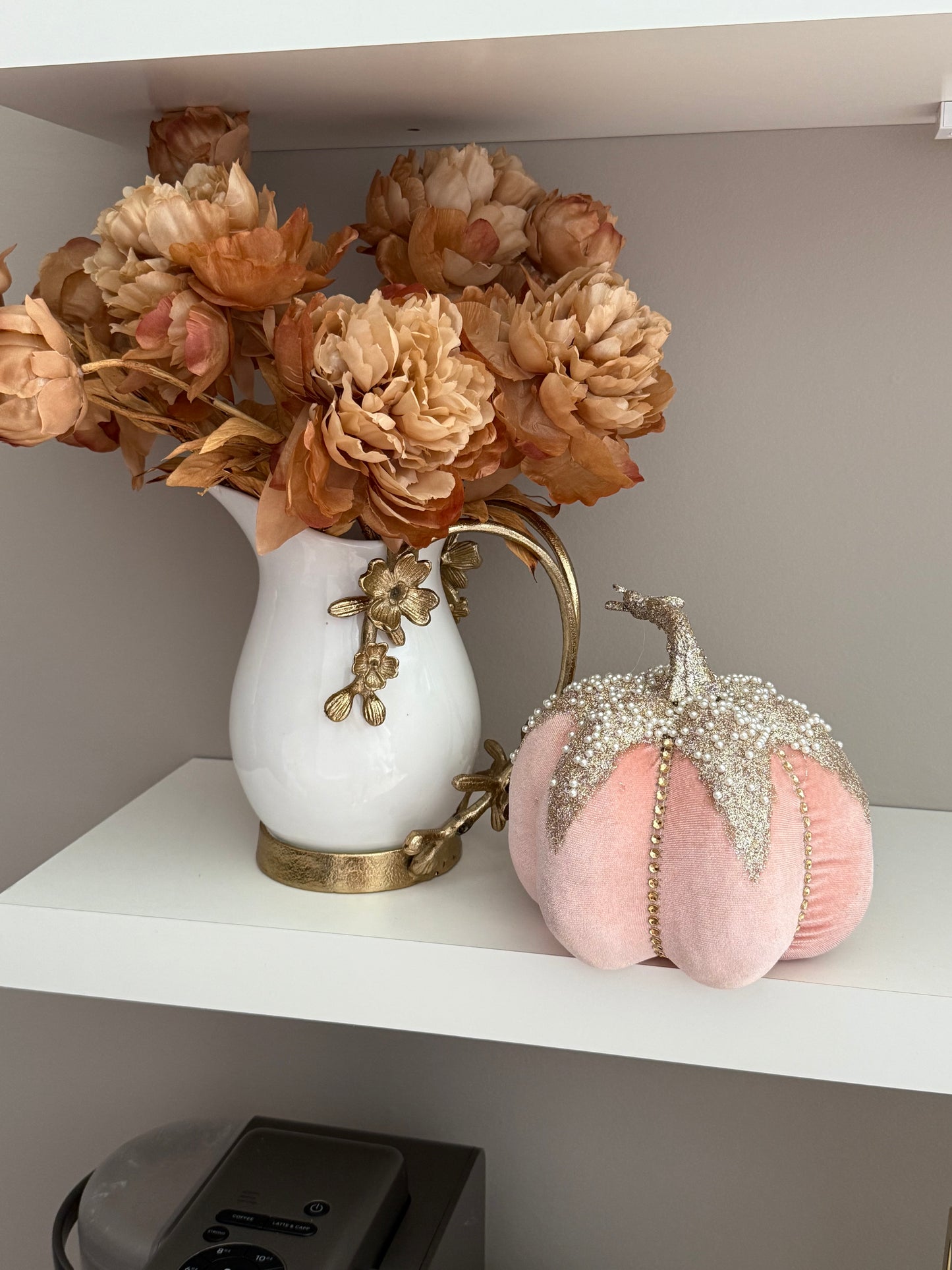 Set Of Two Beaded Pumpkins 🎃