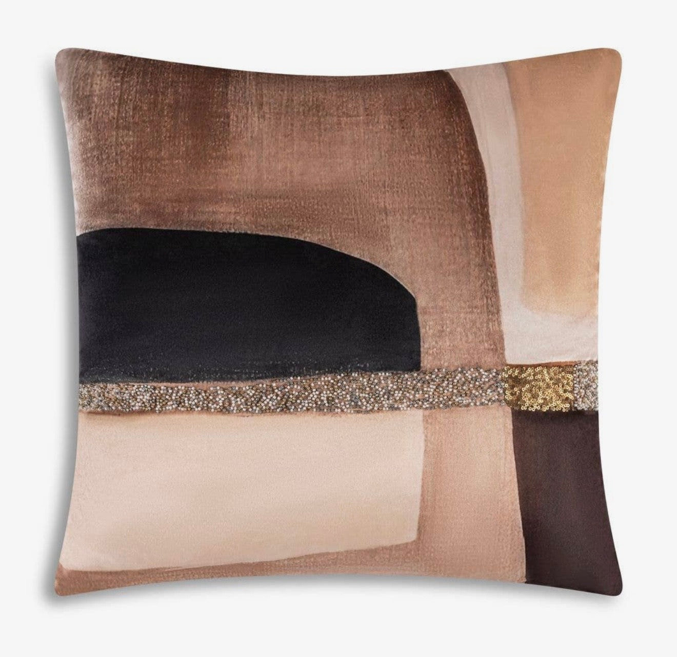 Mocha Abstract Pillow