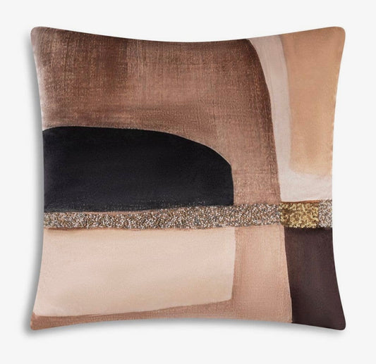 Mocha Abstract Pillow