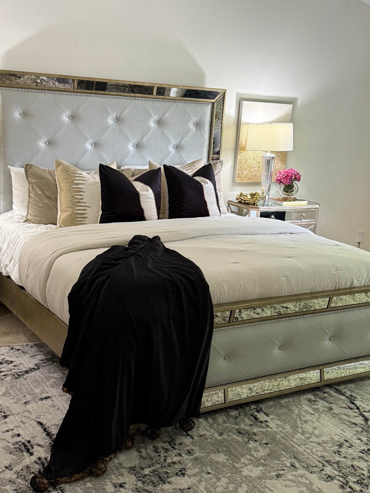 Black And Cream Pillow