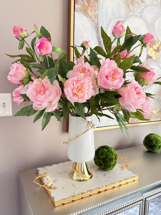 Set  of 3 Peony Stems (3) Color Available