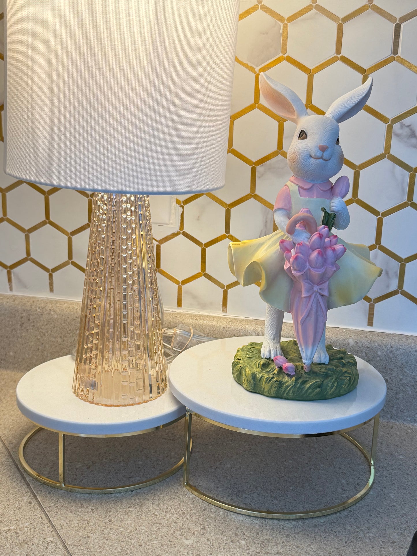 Bunny Girl Table statue . Two color available.