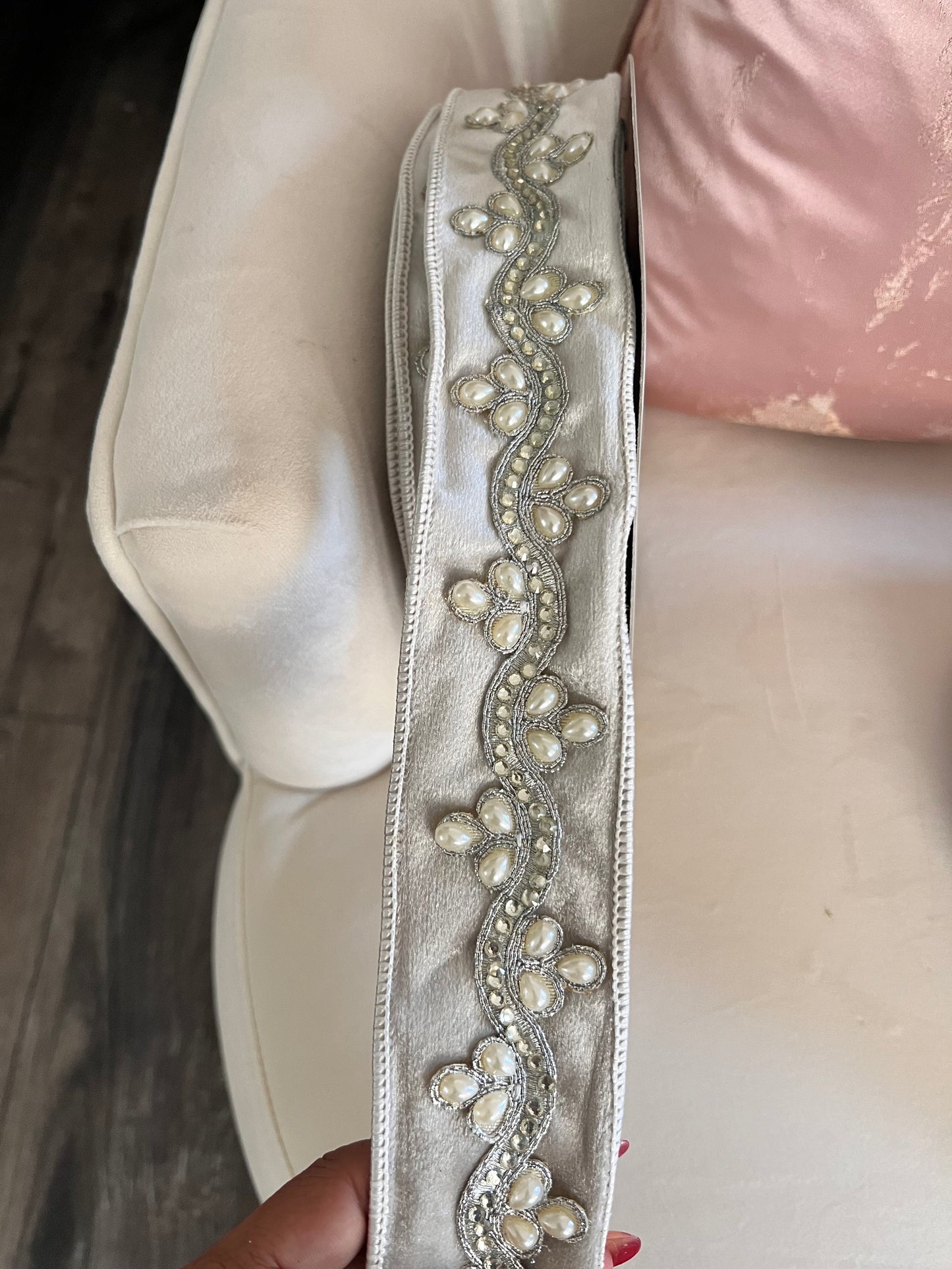 Jeweled Velvet Ribbon