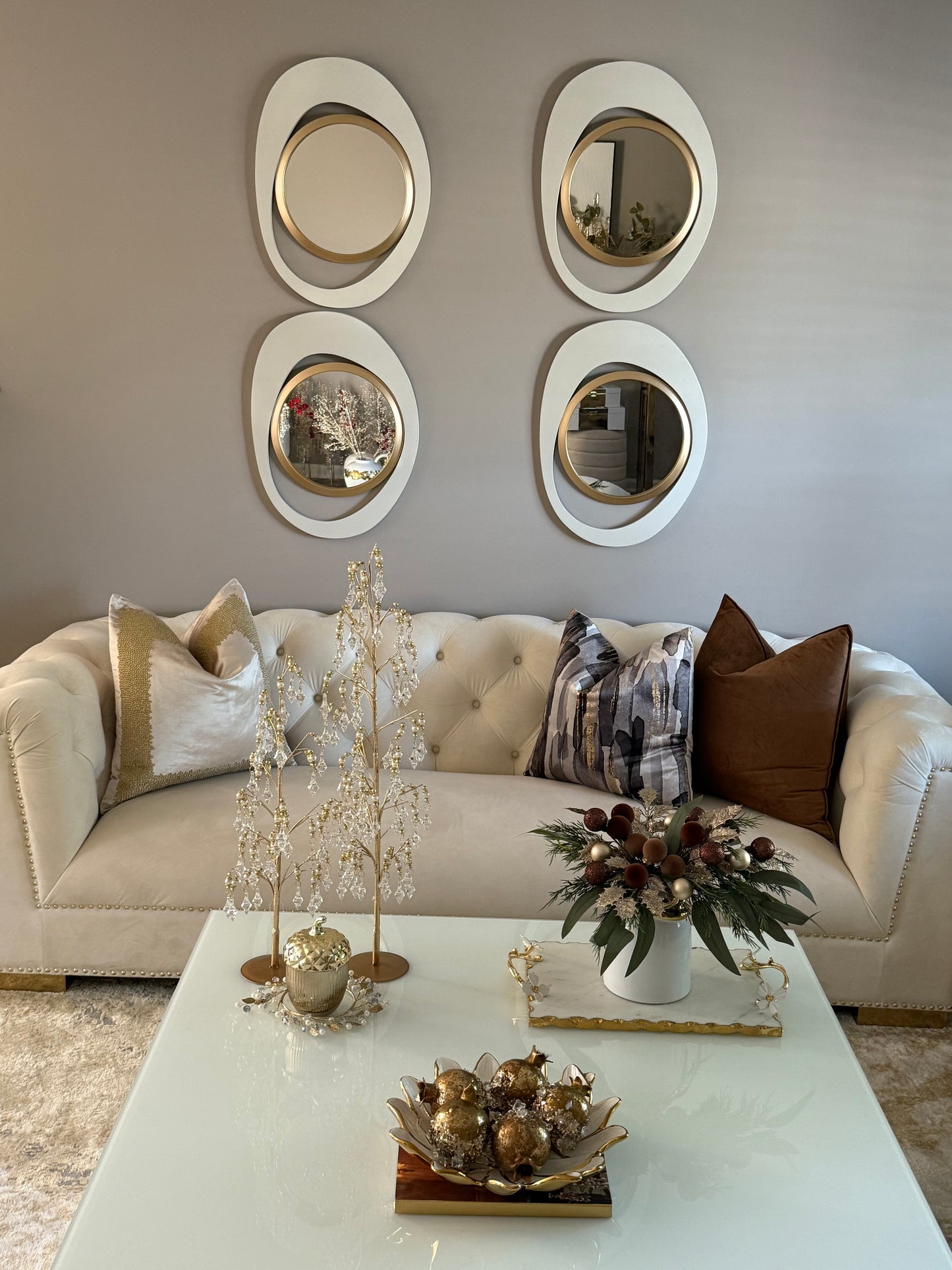 Set of 2 Dripping Diamonds Christmas Tree.