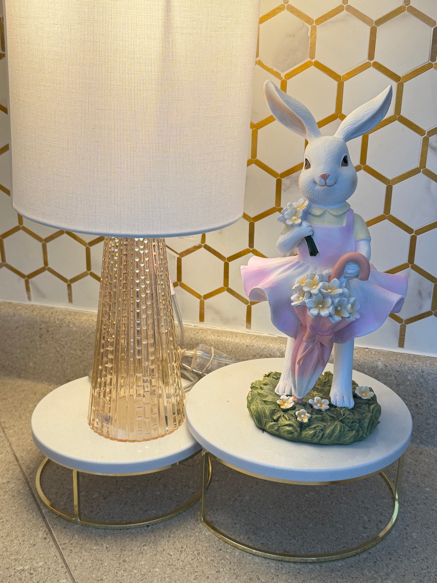 Bunny Girl Table statue . Two color available.