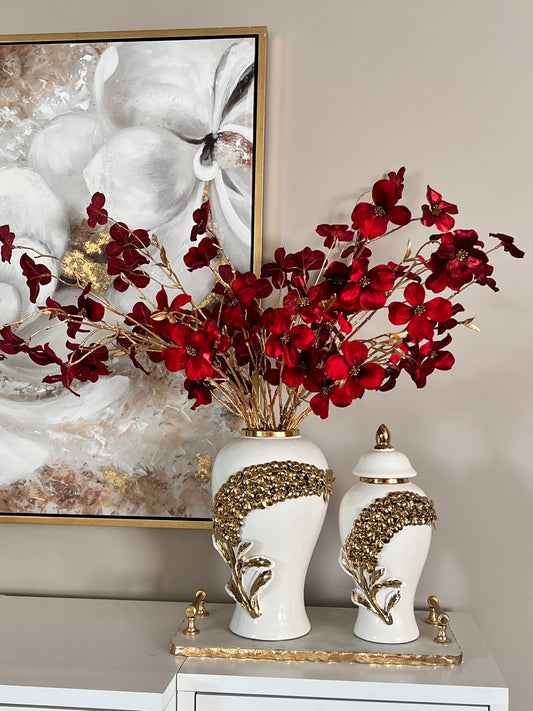 Set of 3 Velvet Spray Red
