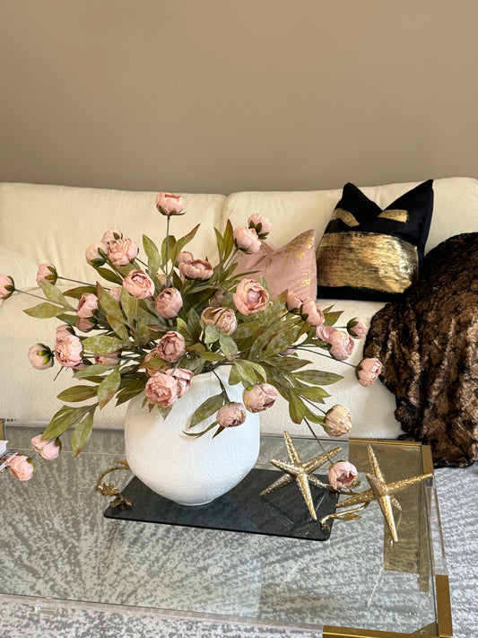 Dusty Rose Peony Set Of 3