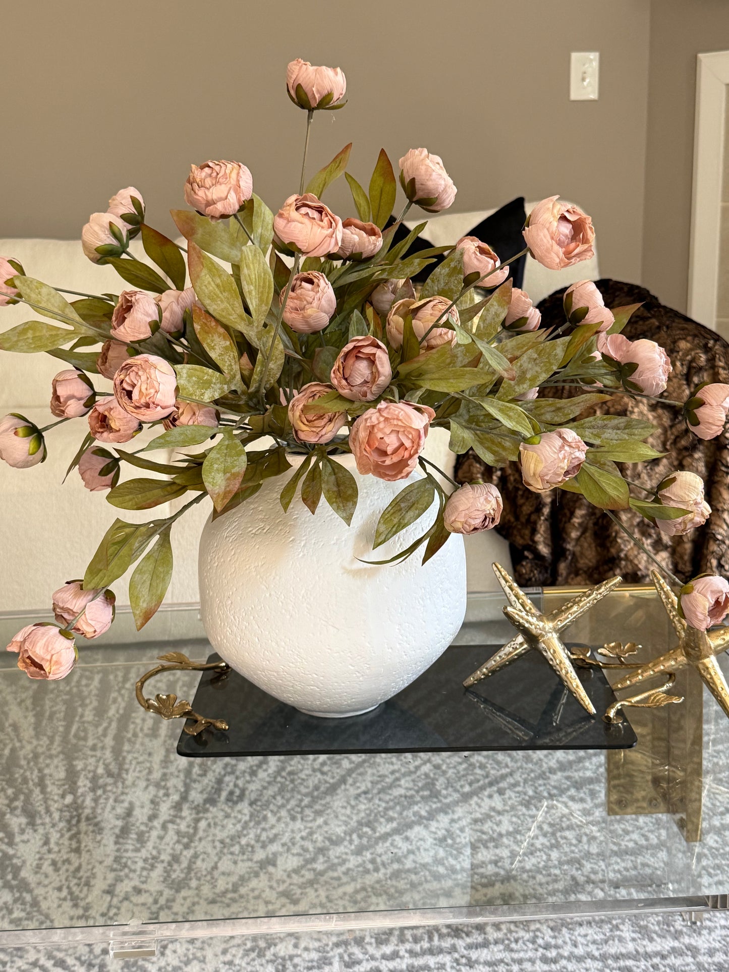 Dusty Rose Peony Set Of 3