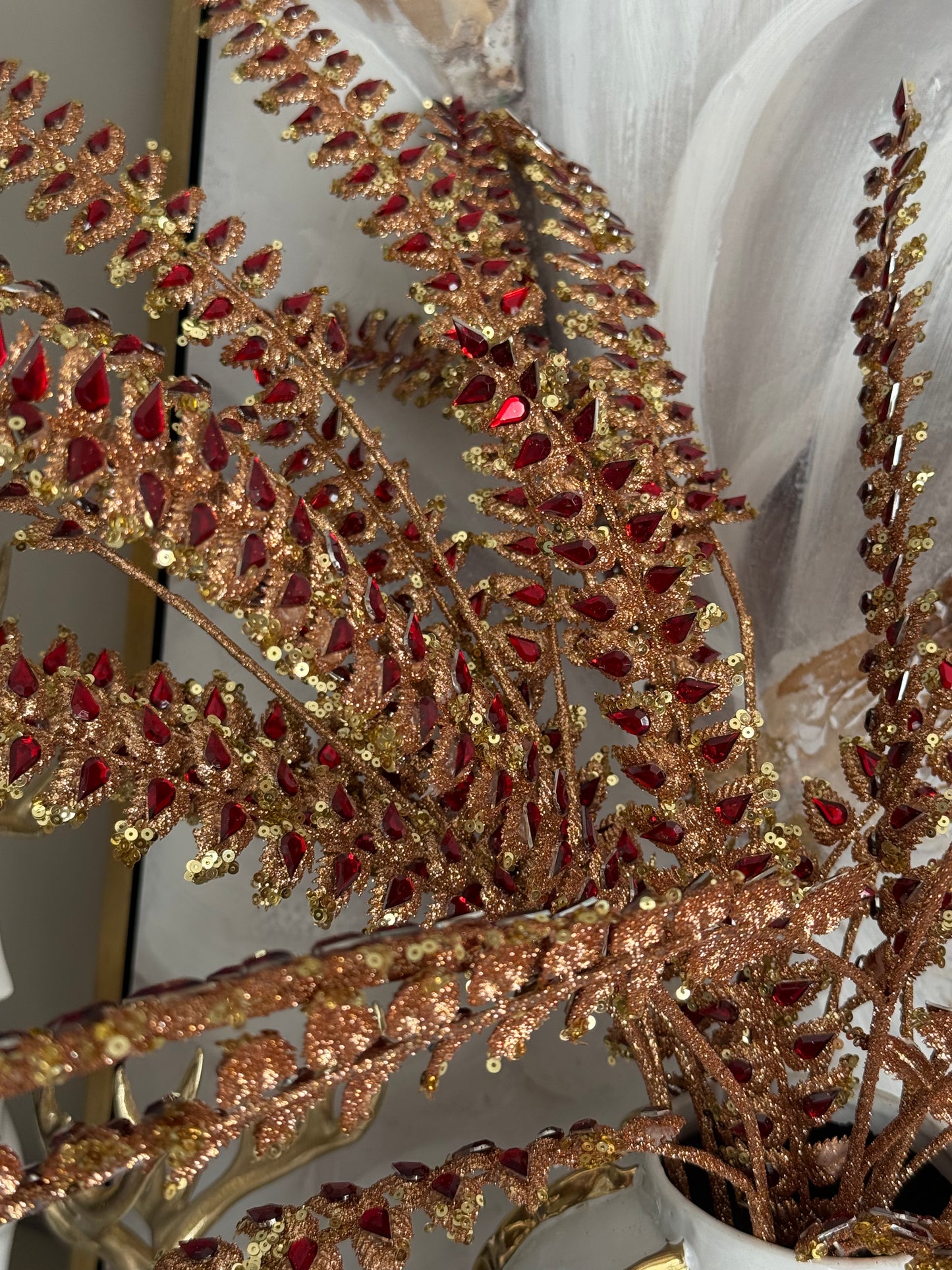 Set Of 3 Rhinestone Christmas Leaf(two tones available)