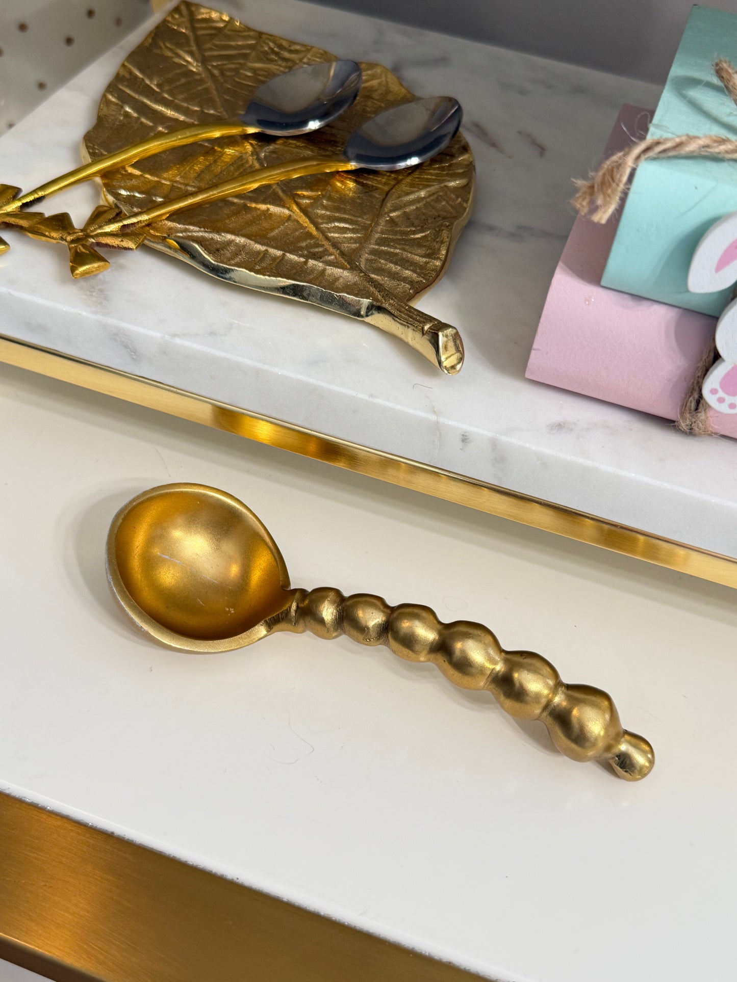 Gold Beaded spoon